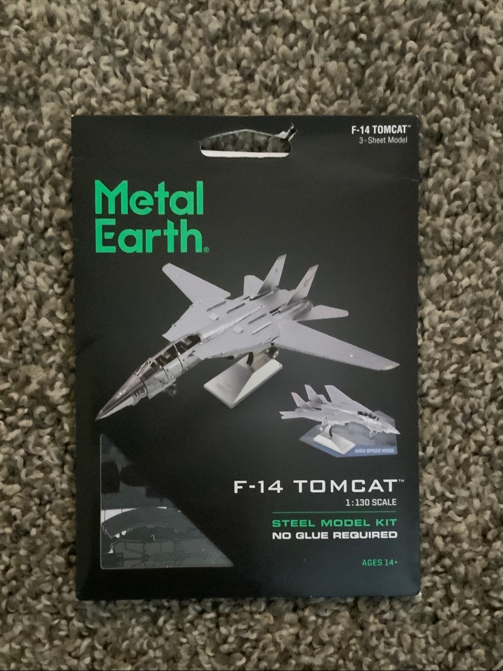 F-14 Tomcat Steel Model Kit - Silver
